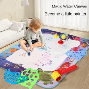 Magic Water Drawing Mat Coloring Doodle with Reusable Magic Pens Montessori Painting Board Educational Toys Kids Gifts