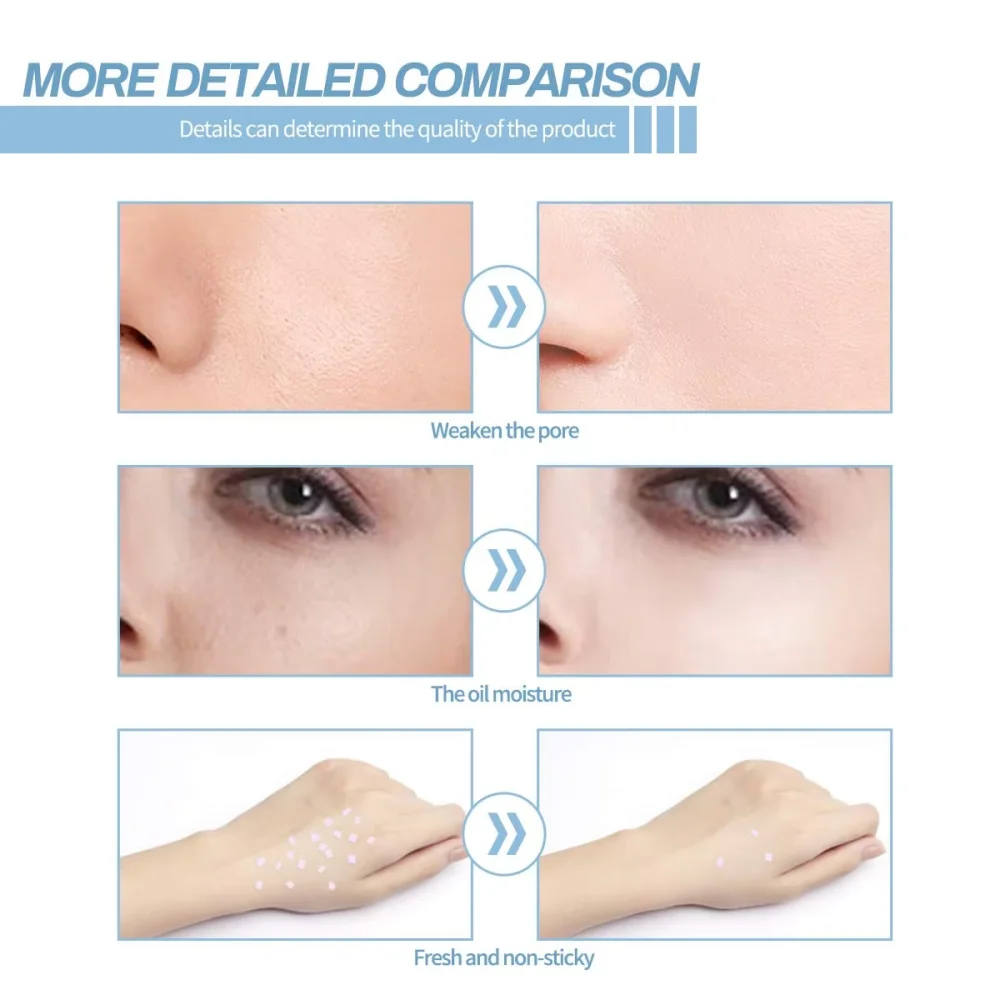 Makeup Set Of Makeup Primer + Setting Spray, Invisible Pore Color Rendering Hold Makeup, For Base Makeup And Makeup Finishing - Image 4
