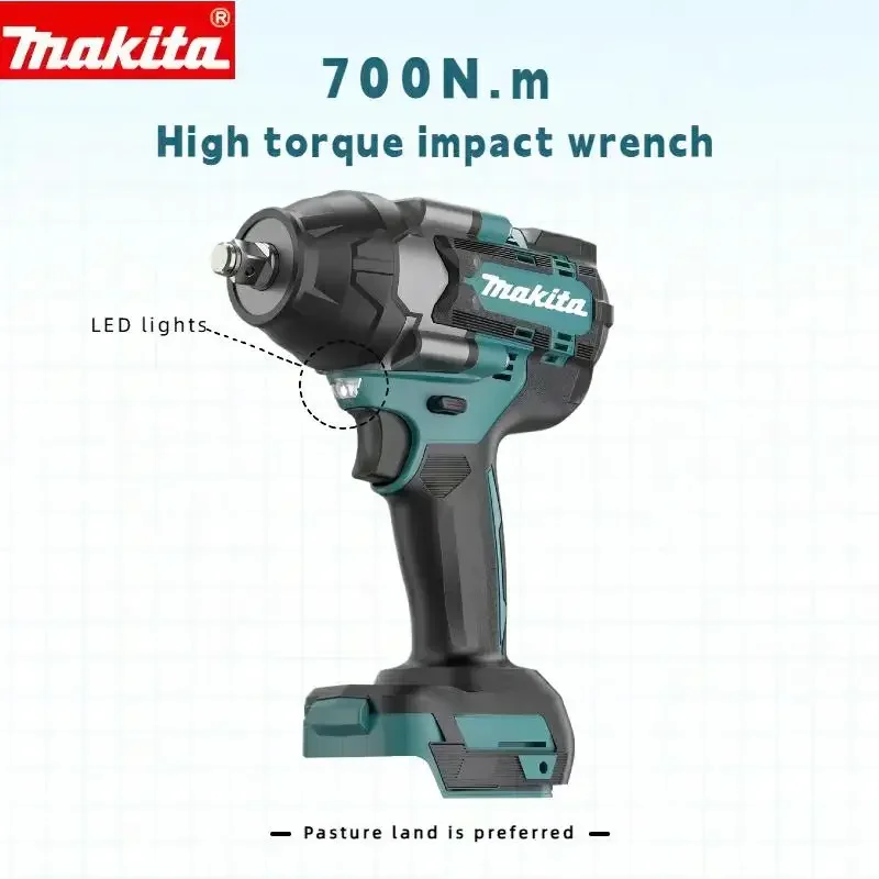 Makita DTW700 Cordless 1000N.m Impact Wrench Brushless Electric Wrench Screwdriver Large Torque Auto Repair Power Tools - Image 2