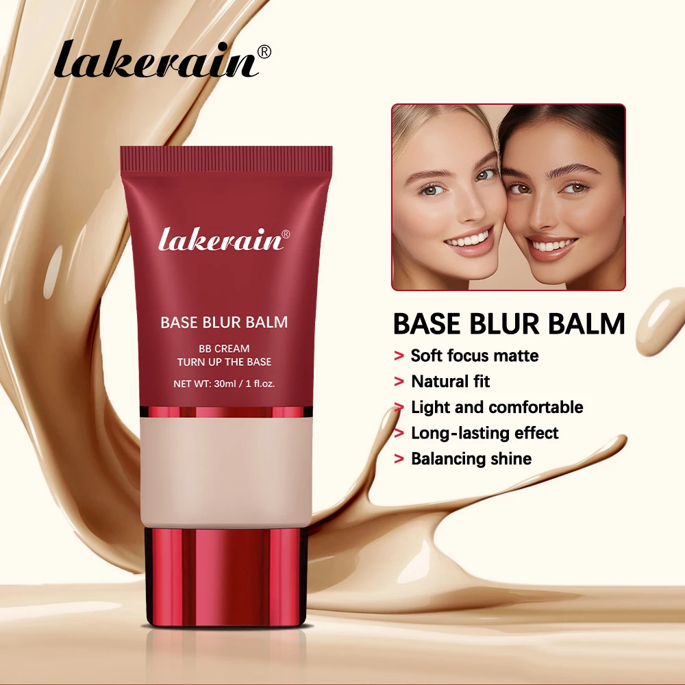 Matte Foundation Base Blur Soft Focus Matte Full Coverage Natural Fit Face Makeup Lightweight Long-Lasting Concealer BB Cream - Image 2