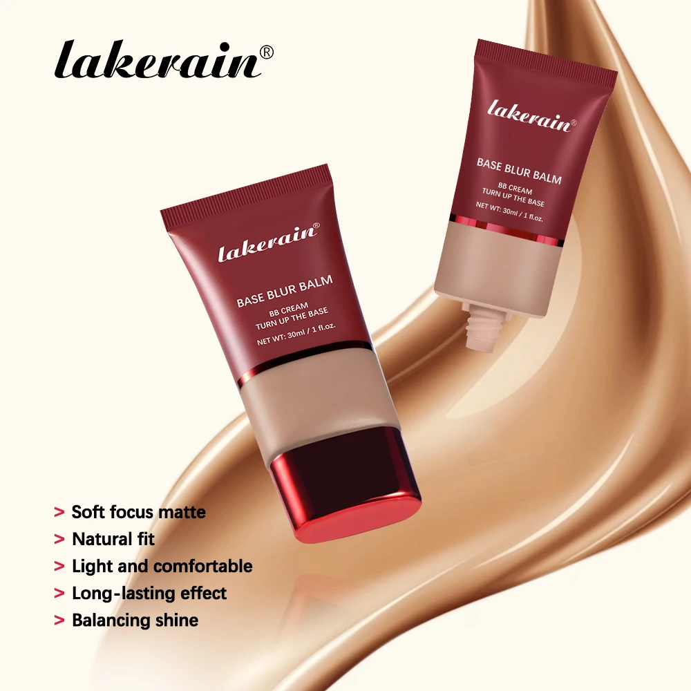 Matte Foundation Base Blur Soft Focus Matte Full Coverage Natural Fit Face Makeup Lightweight Long-Lasting Concealer BB Cream - Image 3