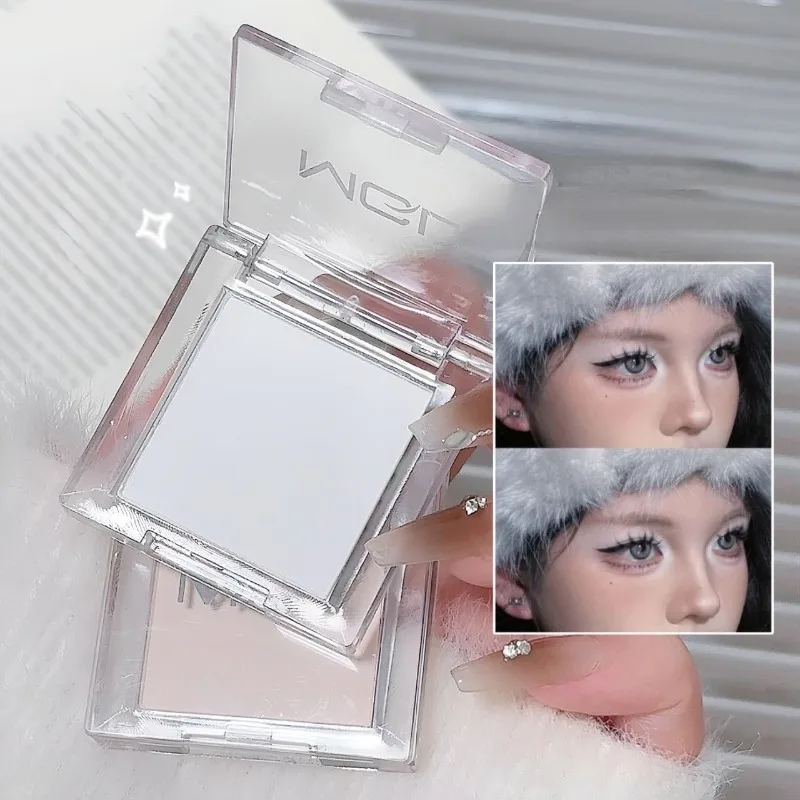 Matte Highlighter Powder Eyeshadow Palette White Long Lasting Natural 3D Brightening Eye Makeup Palette Brighten Face High Gloss - Image 5