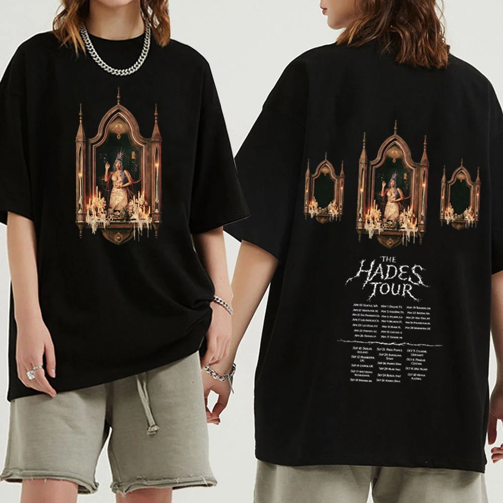 Melanie-Martinez Hades Tour 2026 T-shirt Man Woman Harajuku Short Sleeve O-neck Casual Shirt