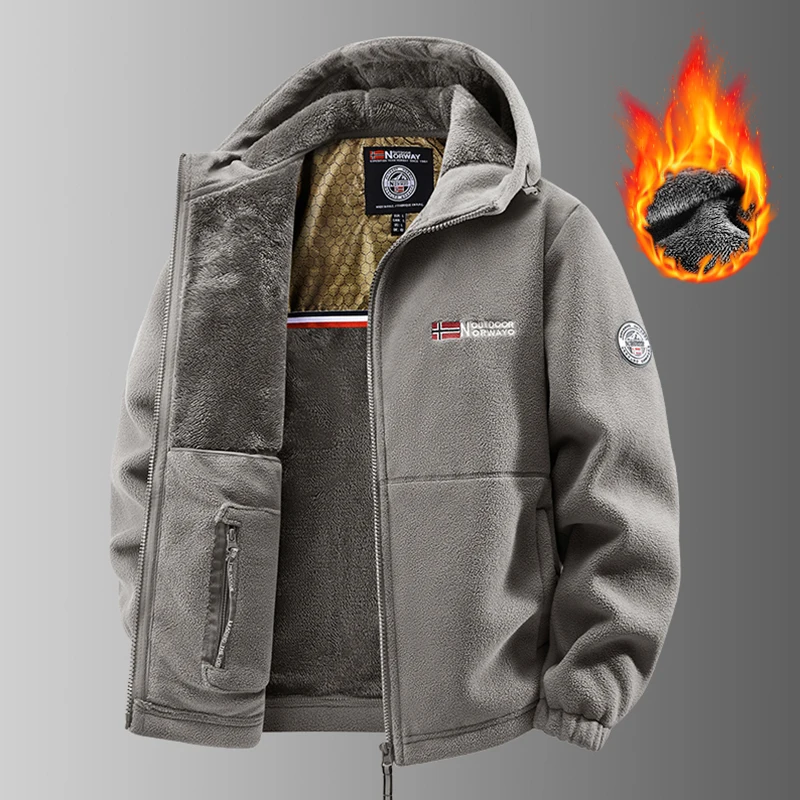 Men Heated Jacket Winter Polar Fleece Jacket Men Thermal Fleece Tactical Sports Coat Militar Softshell Hiking Outdoor Army Jacke - Image 4