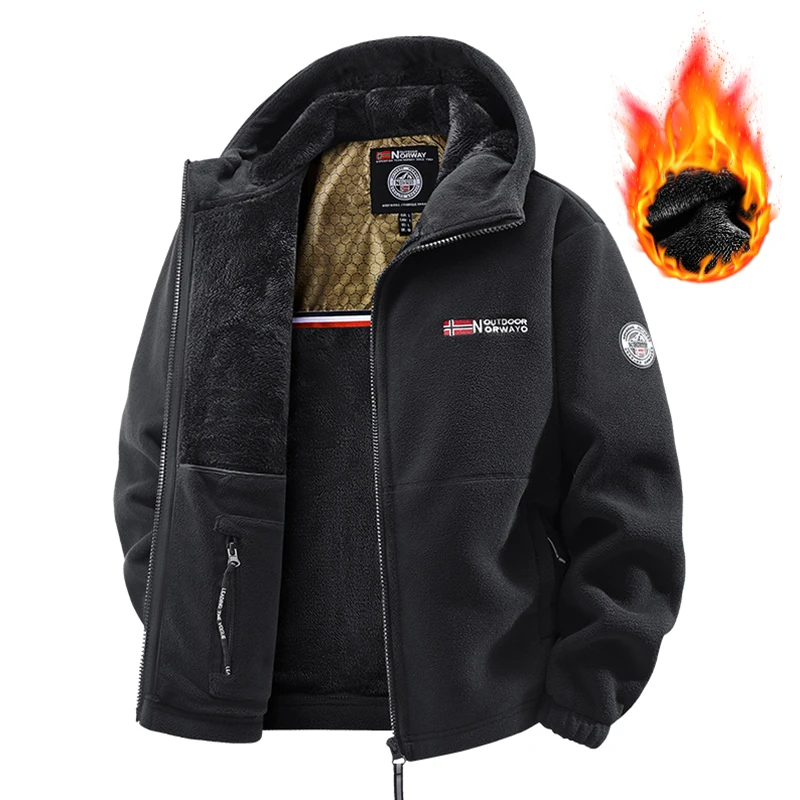 Men Heated Jacket Winter Polar Fleece Jacket Men Thermal Fleece Tactical Sports Coat Militar Softshell Hiking Outdoor Army Jacke - Image 5