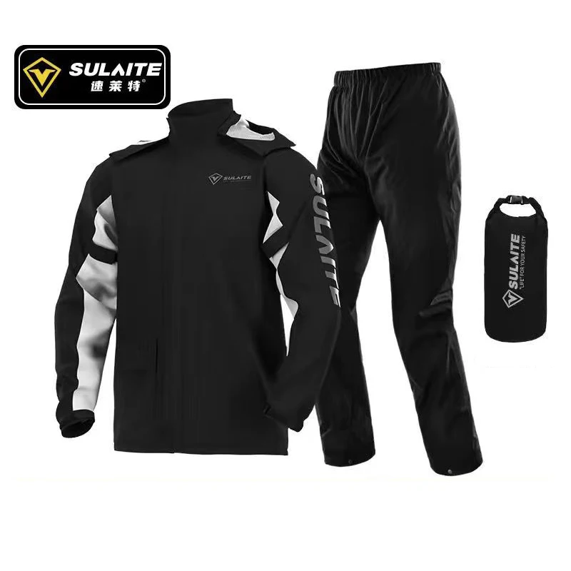 Men Motorcycle Raincoat Motorbike Rain Suit Moto Raincoat Rain Coat Jacket Pants Biker Rain Set Waterproof Motorcyclist Women - Image 2