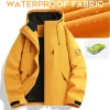 Men Waterproof Hiking Jackets Unisex Hooded Outdoor Fishing Trekking Windbreaker Spring Autumn Women's Lightweight Camping Coats