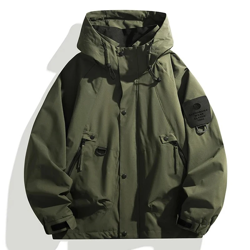 Men Women Waterproof Hiking Jacket Windproof Camping Windbreakers Oilproof Fishing Trekking Jacket Autumn Spring Sport Rain Coat