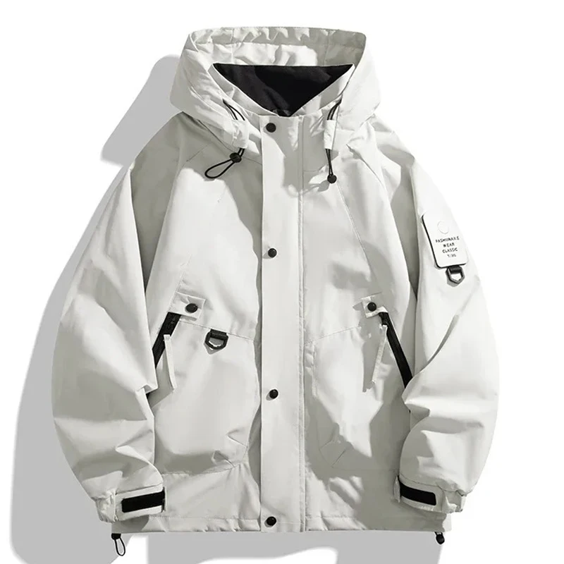 Men Women Waterproof Hiking Jacket Windproof Camping Windbreakers Oilproof Fishing Trekking Jacket Autumn Spring Sport Rain Coat - Image 3