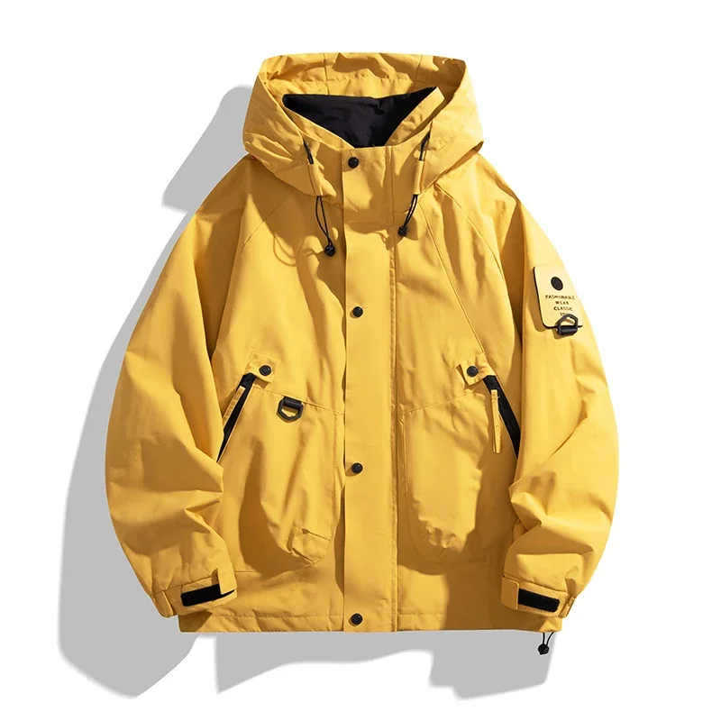 Men Women Waterproof Hiking Jacket Windproof Camping Windbreakers Oilproof Fishing Trekking Jacket Autumn Spring Sport Rain Coat - Image 3