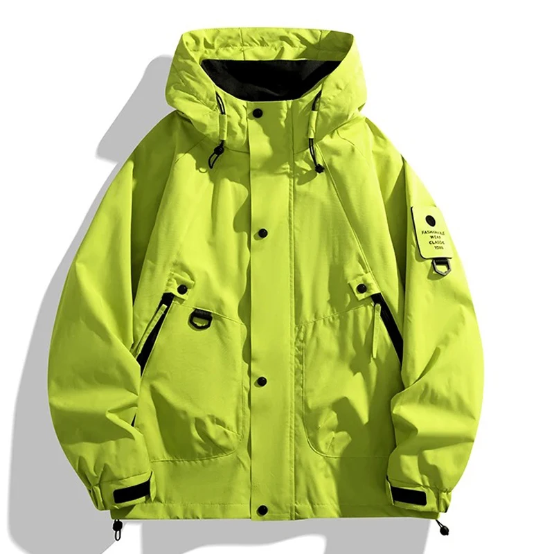 Men Women Waterproof Hiking Jacket Windproof Camping Windbreakers Oilproof Fishing Trekking Jacket Autumn Spring Sport Rain Coat - Image 4