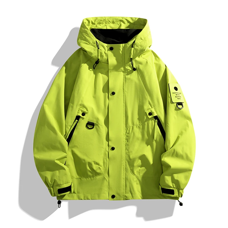 Men Women Waterproof Hiking Jacket Windproof Camping Windbreakers Oilproof Fishing Trekking Jacket Autumn Spring Sport Rain Coat - Image 2