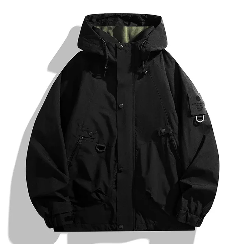 Men Women Waterproof Hiking Jacket Windproof Camping Windbreakers Oilproof Fishing Trekking Jacket Autumn Spring Sport Rain Coat - Image 5