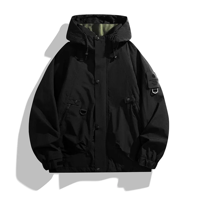 Men Women Waterproof Hiking Jacket Windproof Camping Windbreakers Oilproof Fishing Trekking Jacket Autumn Spring Sport Rain Coat - Image 4