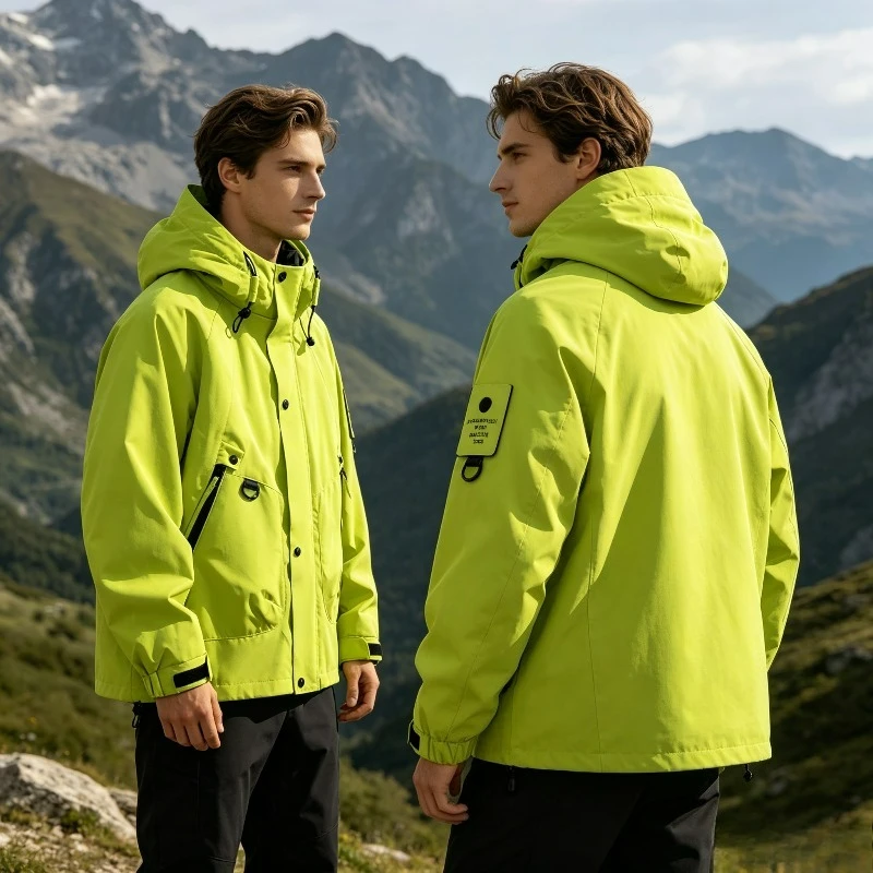 Men Women Waterproof Hiking Jacket Windproof Camping Windbreakers Oilproof Fishing Trekking Jacket Autumn Spring Sport Rain Coat