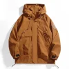 Men's Women's Outdoor Waterproof Jacket Spring Autumn Fashion New Style Windbreaker Coat Regular Length Casual Male Upperwear
