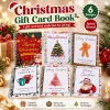 Merry Christmas Gift Card Book, Merry Christmas Gift Cards, 5x7 Color Spiral Bound Card Book, DIY Personalized Xmas Gifts