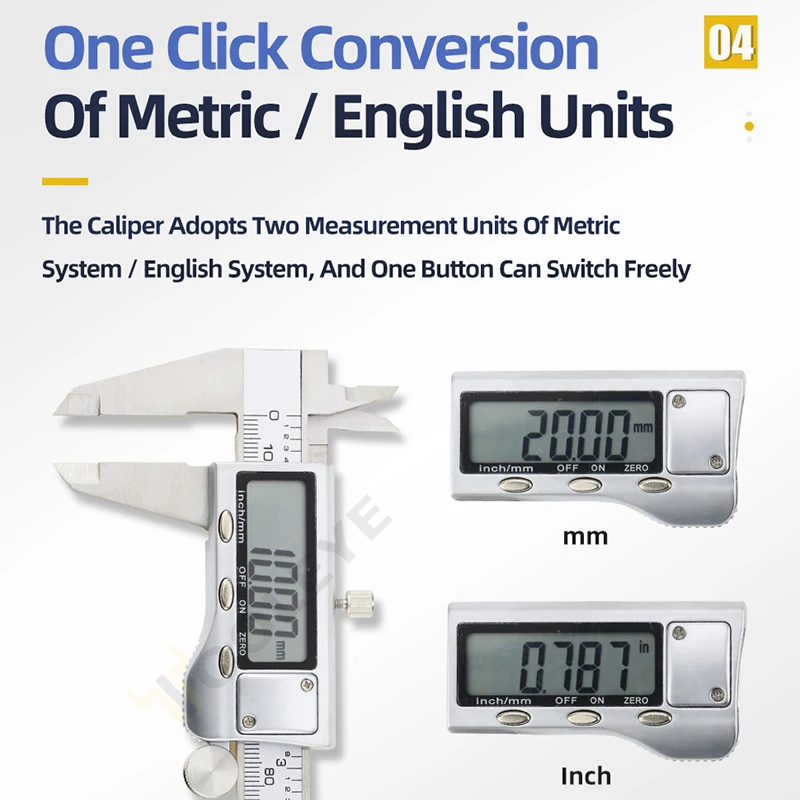 Metal Caliper Digital Pachometer Professional Vernier Caliber Measuring Tools Woodworking Thickness Gauge Depth Electronic Ruler - Image 4