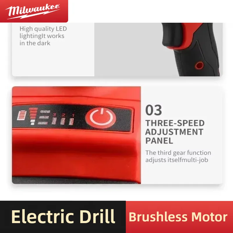 Milwaukee 1300NM NEW Electric Brushless Wrench 18V Cordless Impact Wrench 1/2 Inch Square drive Repair HIGH TORQUE Power Tools - Image 6