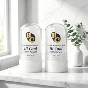 Mineral Crystal Deodorant Stones (2 Pack, 60g Each) – All Natural Deodorant for Women & Men, Unscented Mineral Salt Deodorant
