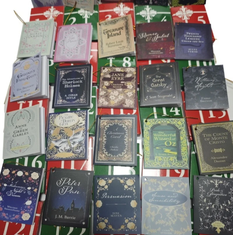 Mini Advent Calendar Book With 24 Book Bookshelf Christmas Countdown Calendar New Year Halloween Advent Calendar - Image 6