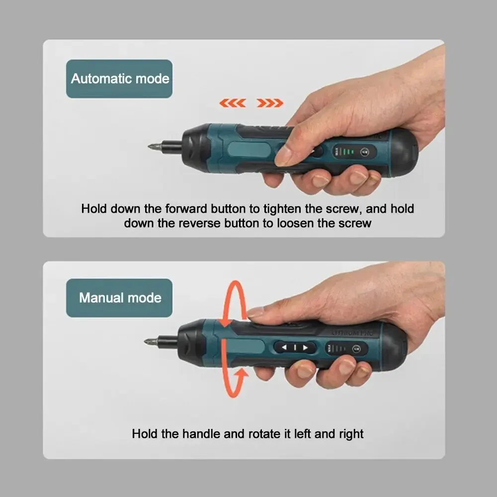 Mini Cordless Electric Screwdriver 1300mah Rechargeable Adjustment Multi-function Power Drill Disassembly Torque Repair Tools - Image 3