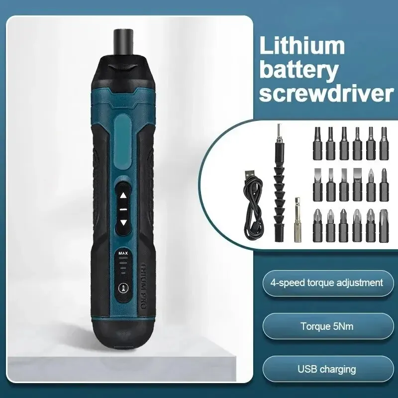 Mini Cordless Electric Screwdriver 1300mah Rechargeable Adjustment Multi-function Power Drill Disassembly Torque Repair Tools - Image 5