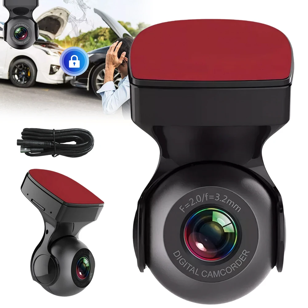 Mini Dash Cam Built-in WiFi Driving Video Recorder Night Vision Car Camera for Cars - Image 3