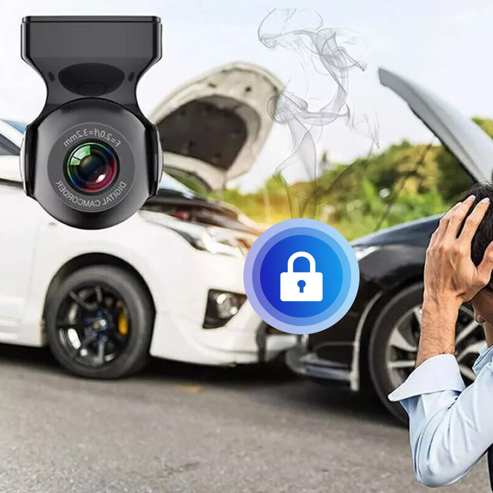 Mini Dash Cam Built-in WiFi Driving Video Recorder Night Vision Car Camera for Cars