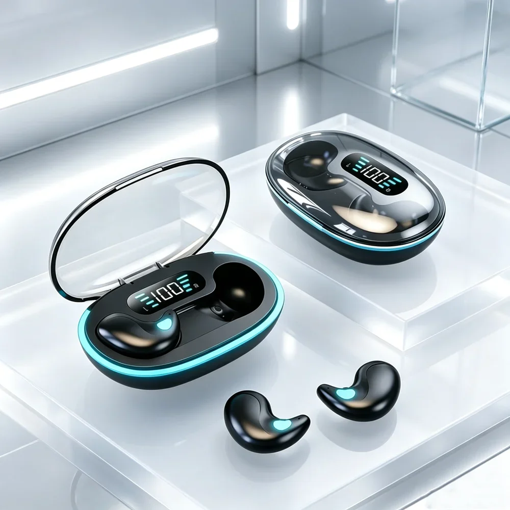 Mini Earpods Wireless Earphone Headphones Noise Reduction Sport Game Sleep Bluetooth 5.3 Earbuds HIFI Stereo Music Headset