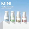 Mini Umbrella 6-Fold UV Protection Sunshade Portable Rain Sunscreen Vinyl Small Umbrella for All Seasons for Men And Women