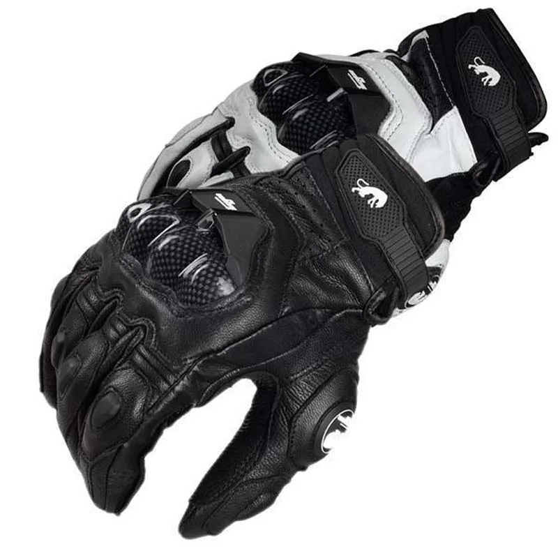 Motorcycle Gloves Black Racing Genuine Leather Motorbike White Road Riding Team Glove Men Summer Winter - Image 6