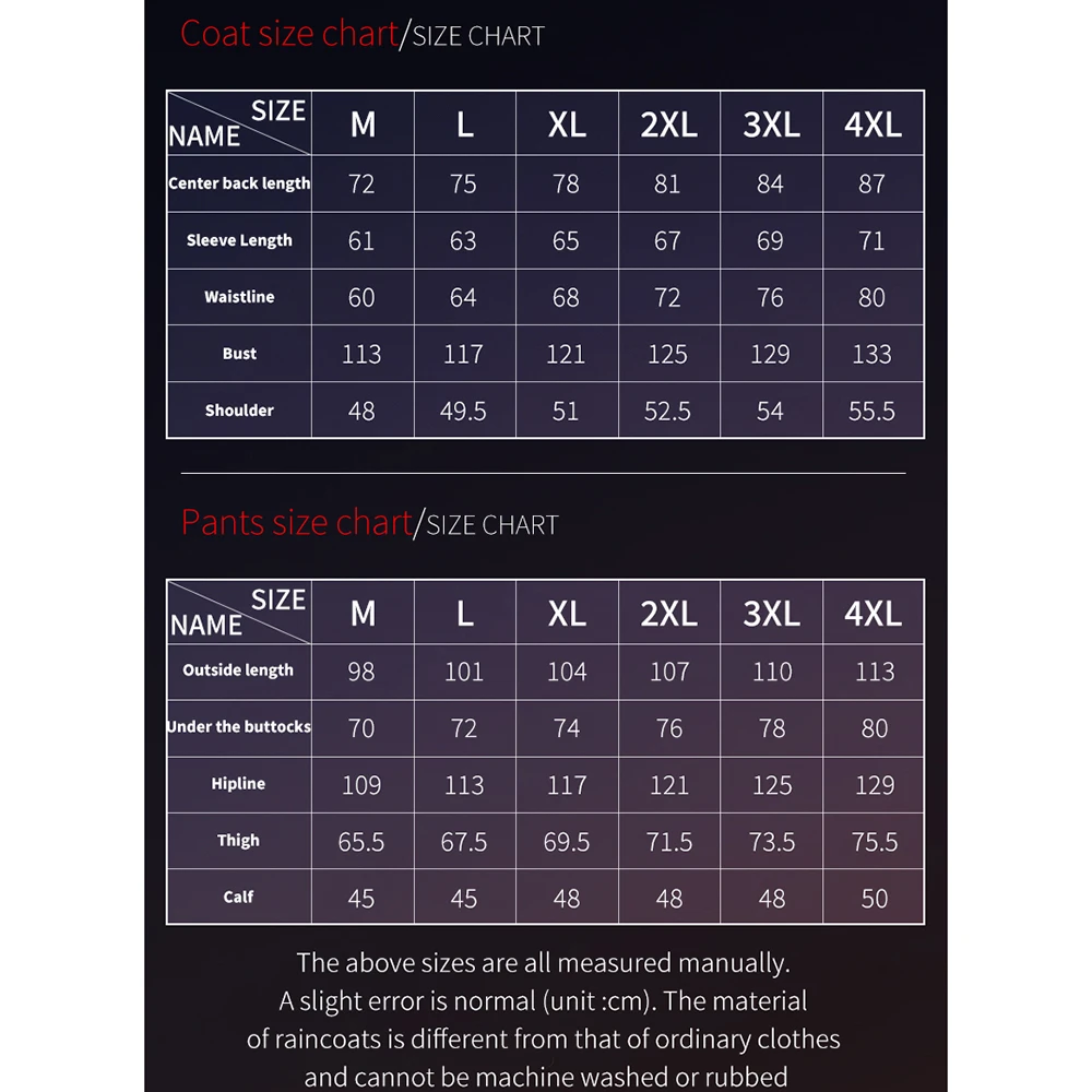 Motorcycle Raincoat Suit Rainstorm Prevention Jacket Pants Camping Hiking Fishing Raincoat Moto Raincoat Motorcyclist Rider Rain - Image 4