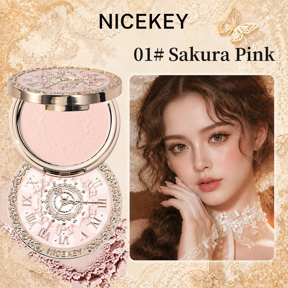NICEKEY Soft Focus Matte Pressed Powder Palette Silky Texture Lasting Concealer Setting Powder Makeup Brightening Face Cosmetics