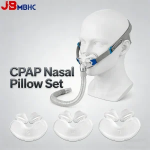 Nasal Pillow CPAP Replacement Kit with Headgear Strap, 3 Cushions, Tubing Hose and Frame All-in-One CPAP Replacement Mask Set