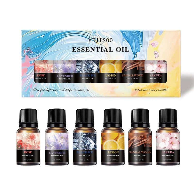 Natural Plant Aromatherapy Essential Oil Set,Air Conditioning Perfume Refill Aroma Diffuser Fragrance Humidifier Air Freshener - Image 4