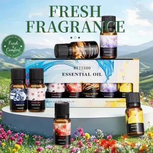 Natural Plant Aromatherapy Essential Oil Set,Air Conditioning Perfume Refill Aroma Diffuser Fragrance Humidifier Air Freshener