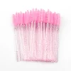 New 5/25/50Pcs Wholesale Crystal Eyelashes Brush Applicator Eyelash Brushes Plastic Mascara Wand Lashes Extension Makeup Beauty