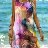 New Arrival Women's Sleeveless Crew Neck Dress Elegant Solid Color Loose Fit Comfortable Dress For Women
