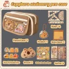 New Capybara Large Capacity Pencil Case Flip Cover Stationery Set Pencil Bag Simple Storage Bag Student School Office Supplies