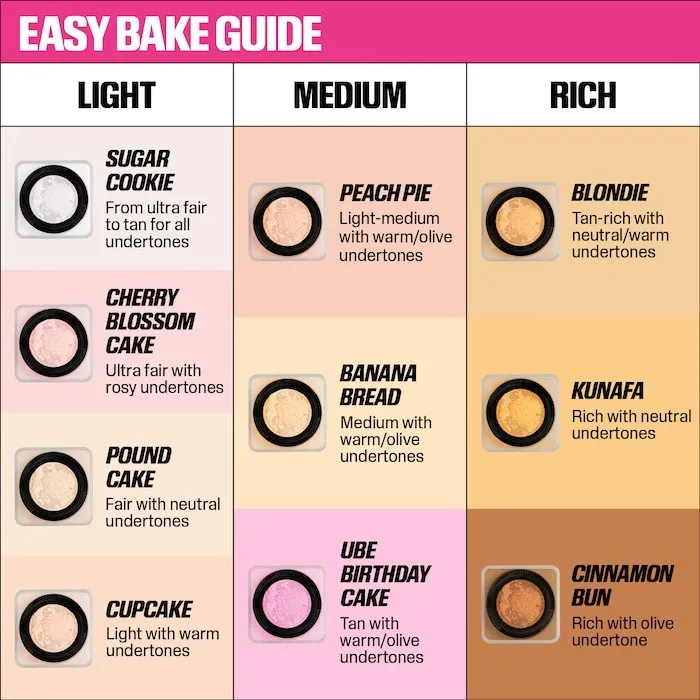 New Color Blocking Huda Easy Bake Fragrance Free Loose Baking and Setting Powder Beauty Oil Control Matte Makeup Setting Spray - Image 4
