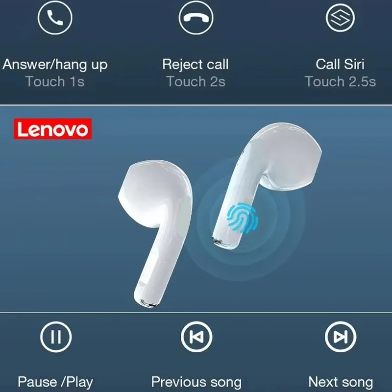 New Lenovo HT38 Wireless Headphones TWS Bluetooth Earphones HD Stereo Game Call Noise Reduction Earbuds Music Sport Headset Hot - Image 3