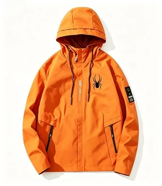 New Men's Premium Hooded Zip-Up Jacket – Windproof Casual Baseball Coat, Stylish Outdoor Look for Spring and Autumn - Image 3