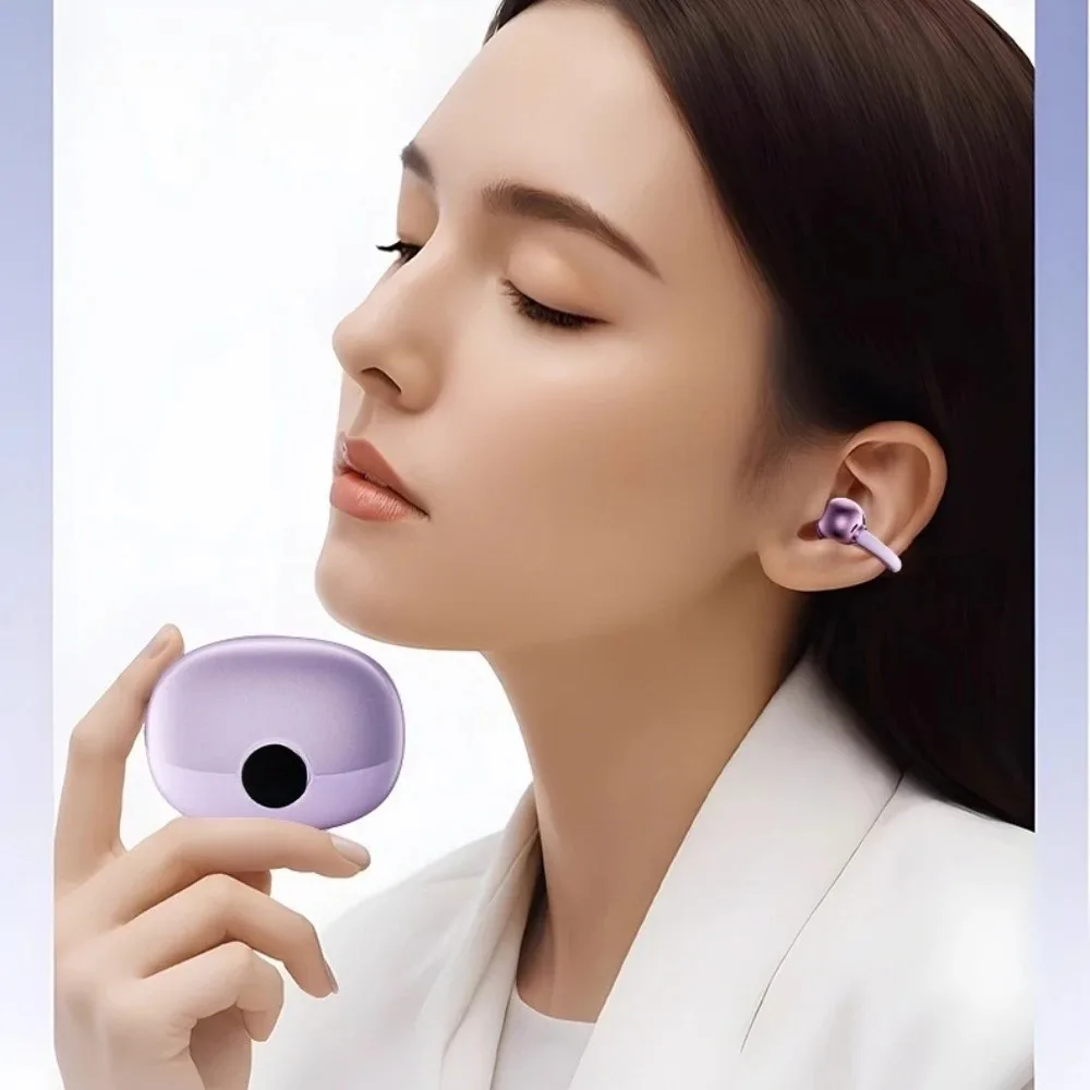 New OWS Clip‑On Wireless Earbuds Digital Battery Indicator Hi‑Fi Sound Noise Reduction, Long Playtime with Mic - Image 4