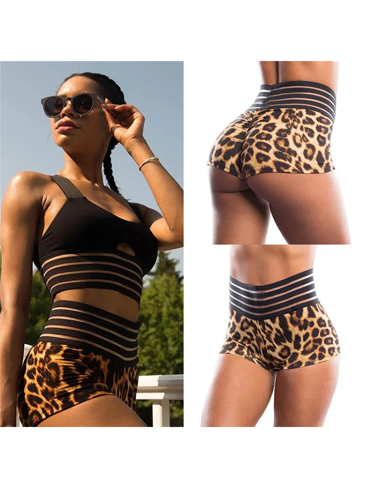 New Sexy Women Women's Summer High Waist Sports Shorts Push Up Booty Fitness Sports Casual Gym Hot Short - Image 2