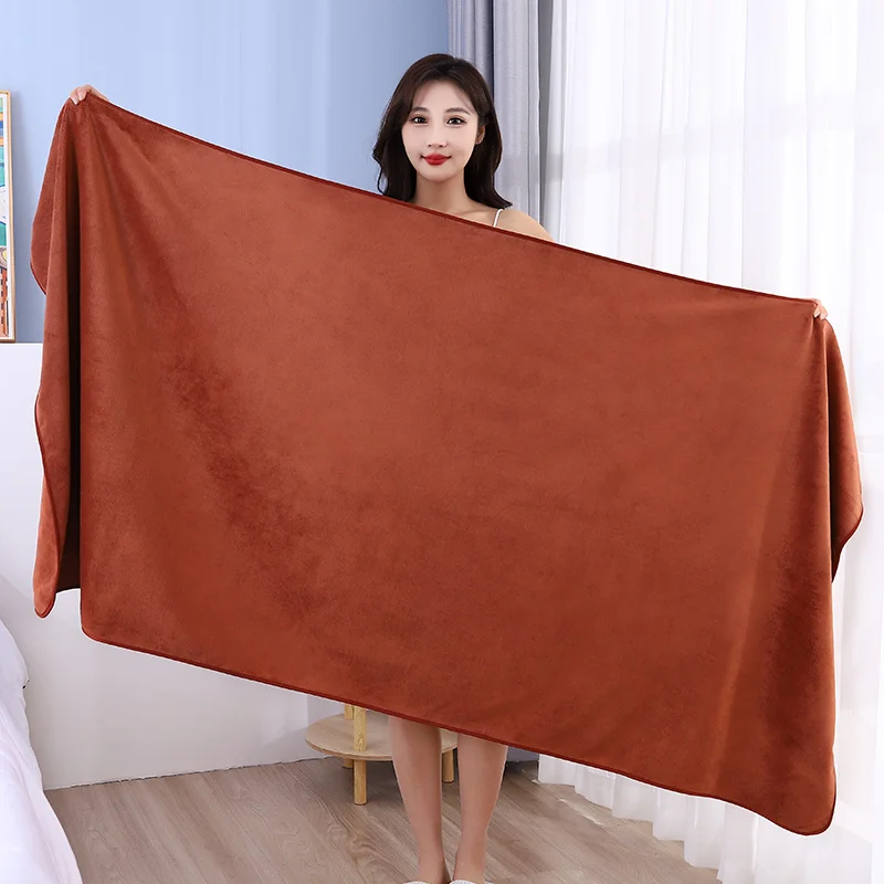 New ultra absorbent ultra-fine fiber bath towel, soft and fast drying, oversized bath towel, sports beach bathroom towel - Image 2