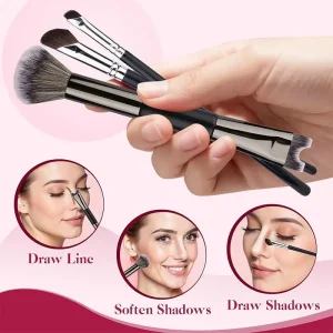 New#U-Shaped Dual Head Makeup Brush Nose Contour Brushes Eyeshadow Contour Face Brush For Precise Nose Sculpting Makeup Tools