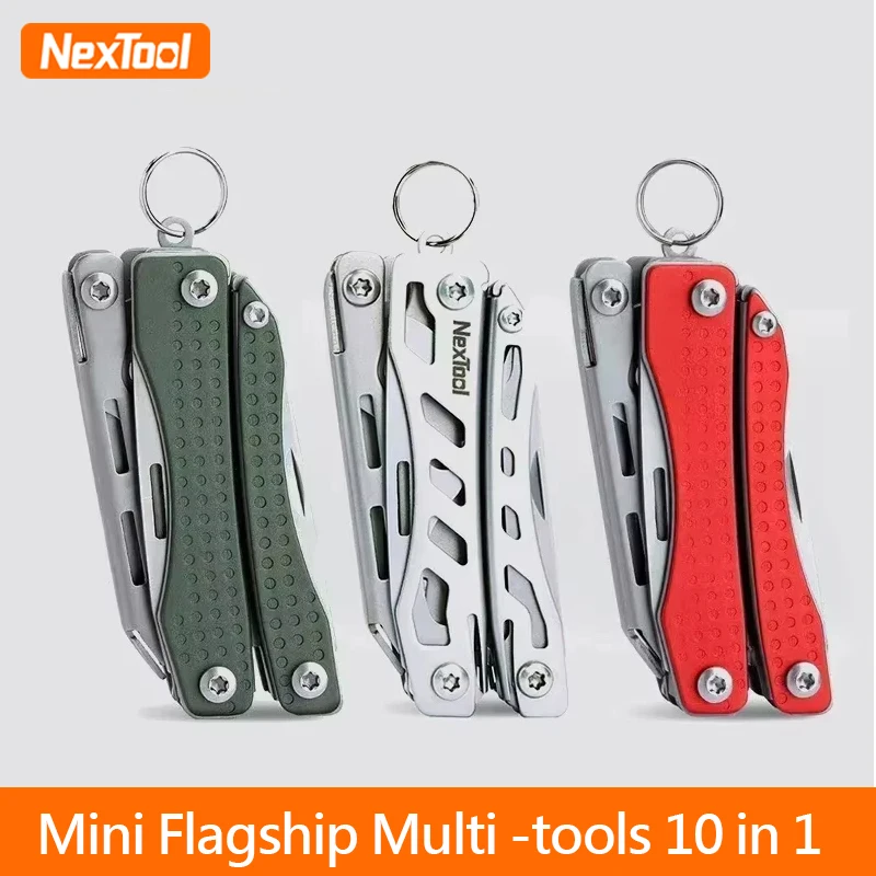 NexTool 10 IN 1 Mini Flagship Multi Functional Tool Folding EDC Hand Tool Screwdriver Pliers Bottle Opener for Outdoor Scissors