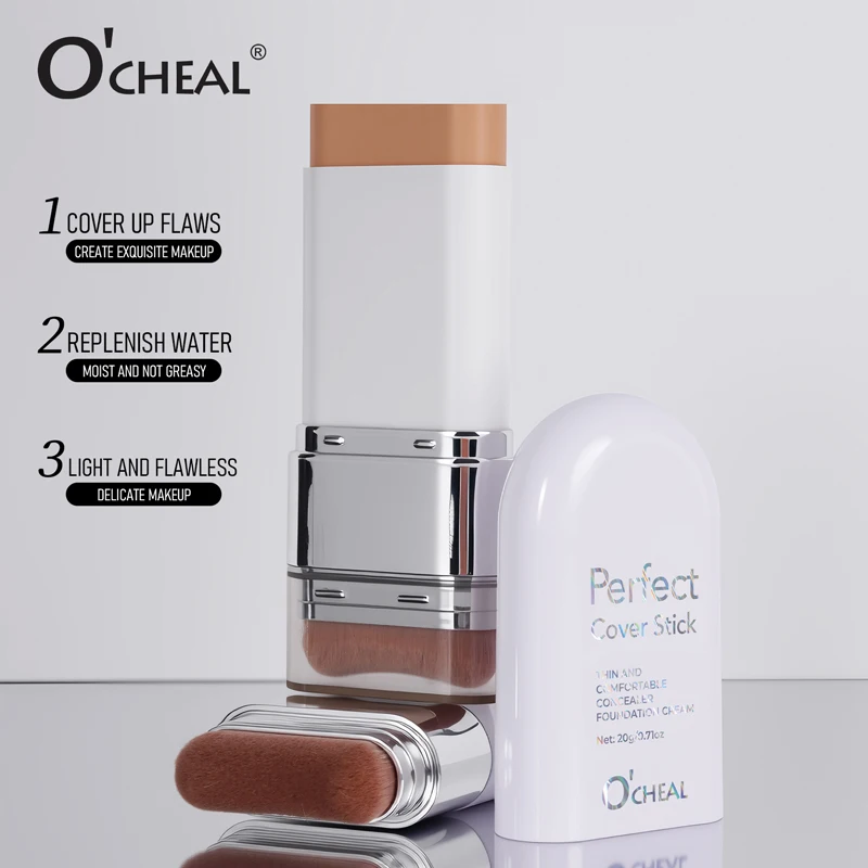 O'CHEAL Perfect Cover Stick Thin And Comfortable Concealer Foundation Cream Stick Instant Natural Waterproof Long-lasting Makeup - Image 6