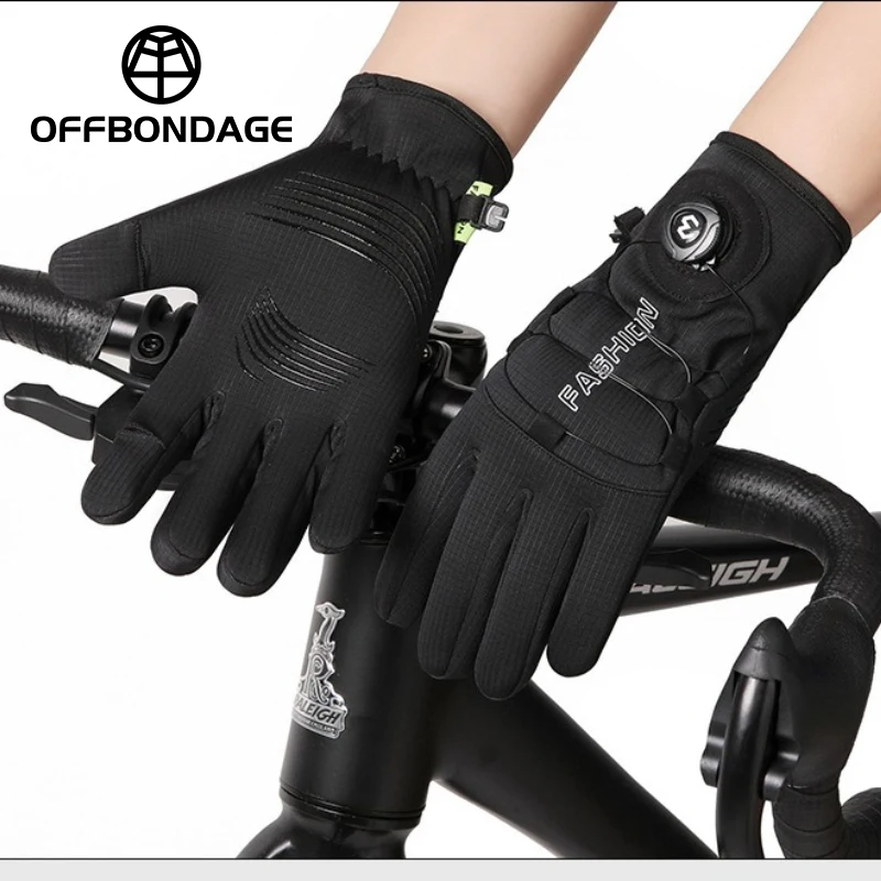 OFFBONDAG Winter Warm Gloves Men Women Extended Thickened Windproof Waterproof Sports Touchscreen MTB Skiing Cycling Gloves - Image 5